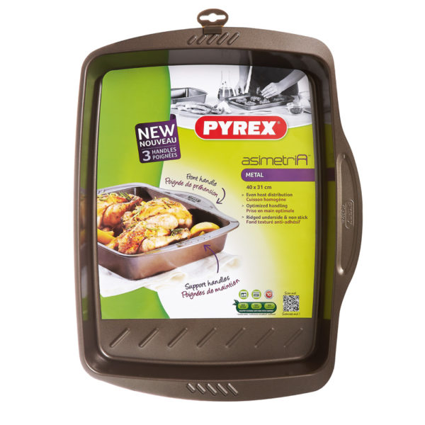 ΤΑΨΙ ΟΡΘΟΓΩΝΙΟ 40X31CΕΚ ASIMETRIA, PYREX-0